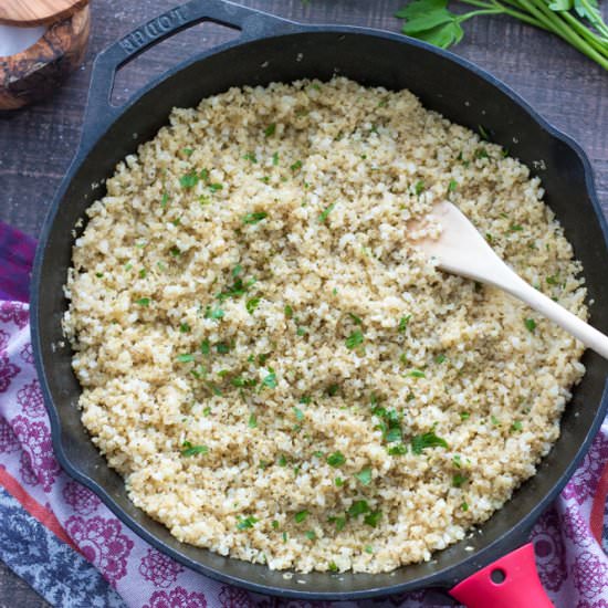 Quinoa Cauliflower “Rice”