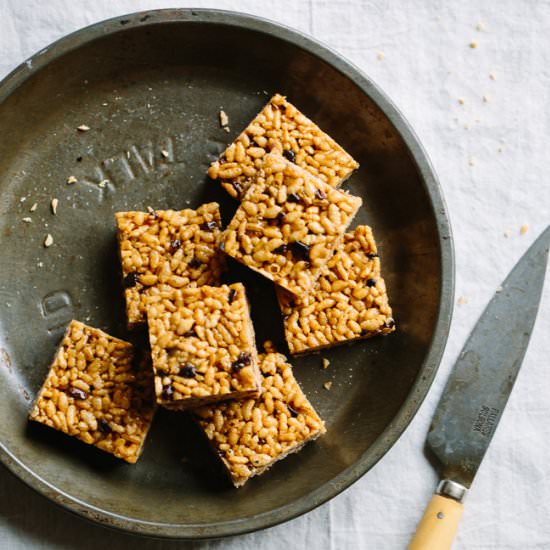 Chai Spice Crispy Bars