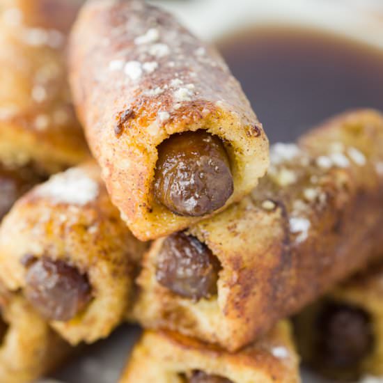 French Toast Sausage Roll-ups