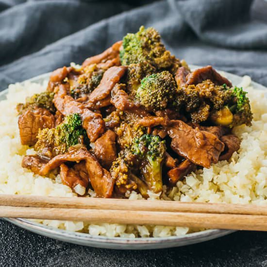 Low carb beef and broccoli