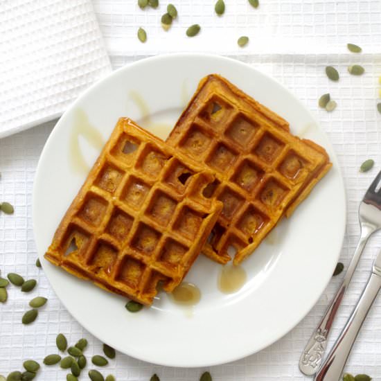 Gluten Free Pumpkin Waffles