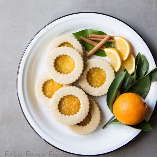 Ginger Rum Orange Jam Cookies