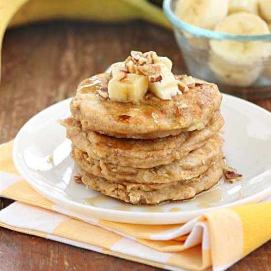 Whole Wheat Banana Pancakes