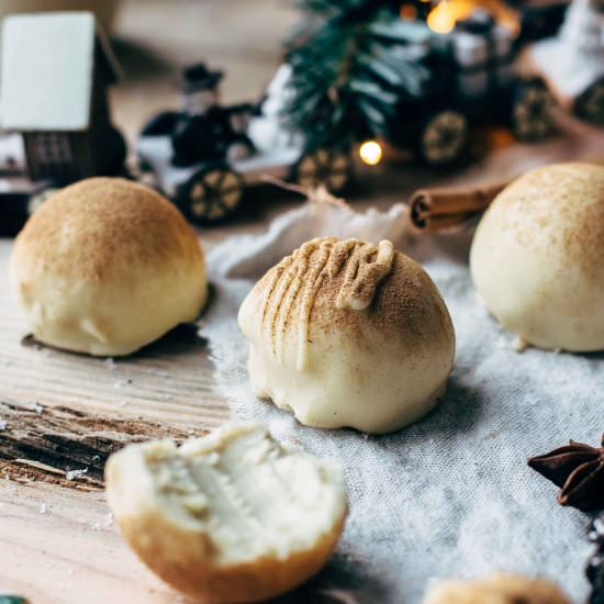 SUPER CREAMY EGGNOG TRUFFLES