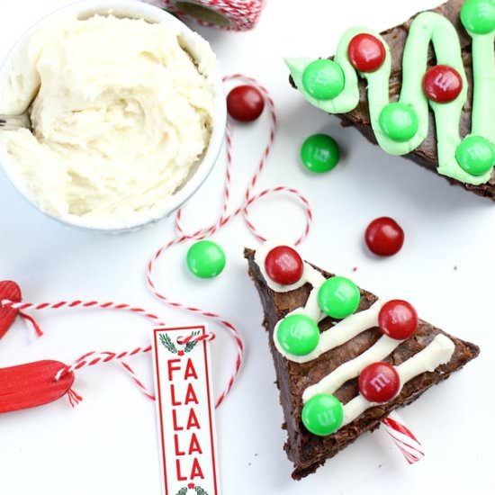 Brownie Christmas Trees