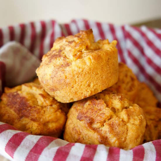 Cinnamon Sweet Potato Muffins