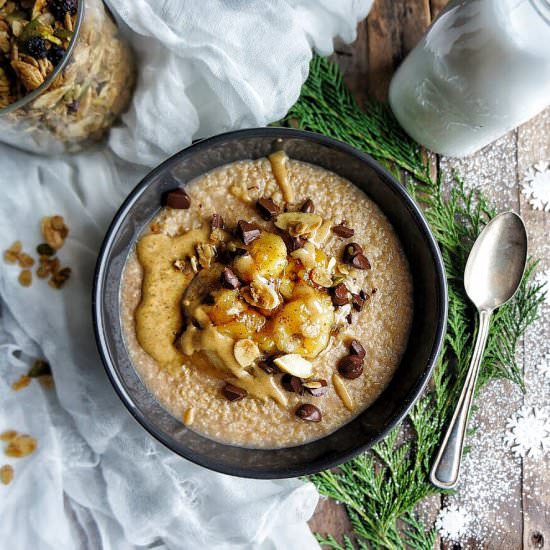 Banana Steel Cut Oatmeal