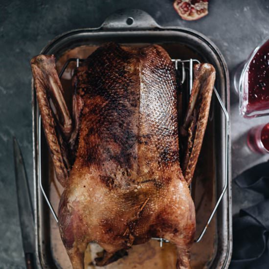 Slow Roast Goose With Black Currant