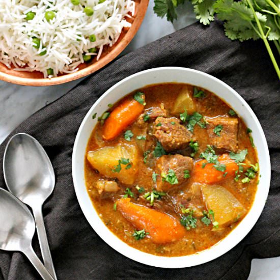 Slow Cooker Indian Beef Stew
