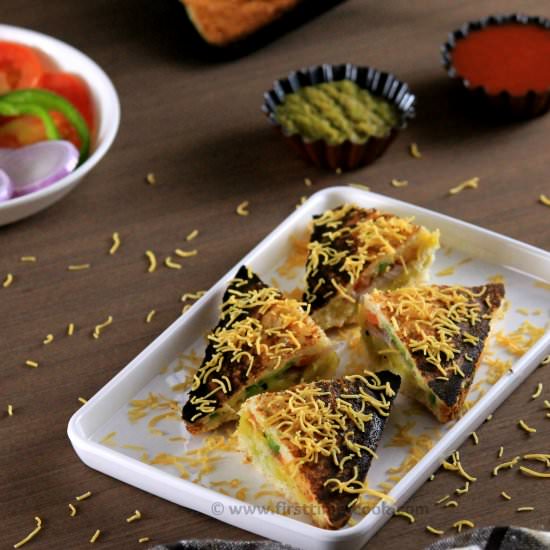 Masala Toast Sandwich