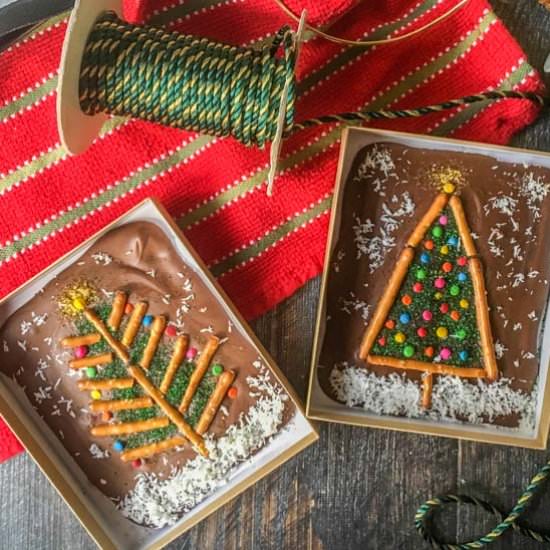 5 Minute Christmas Chocolate Bars