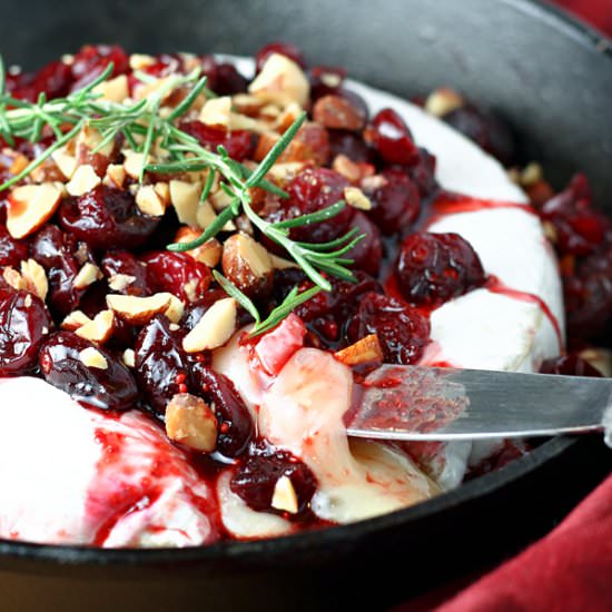 Cranberry Balsamic Baked Brie