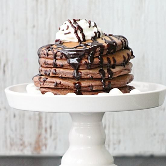 Hot Cocoa Pancakes