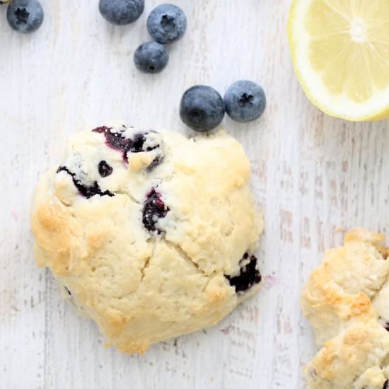 Homemade Starbucks Lemon Blueberry Scones