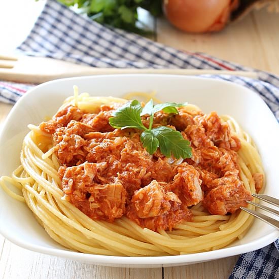 Spaghetti with Tuna Sauce
