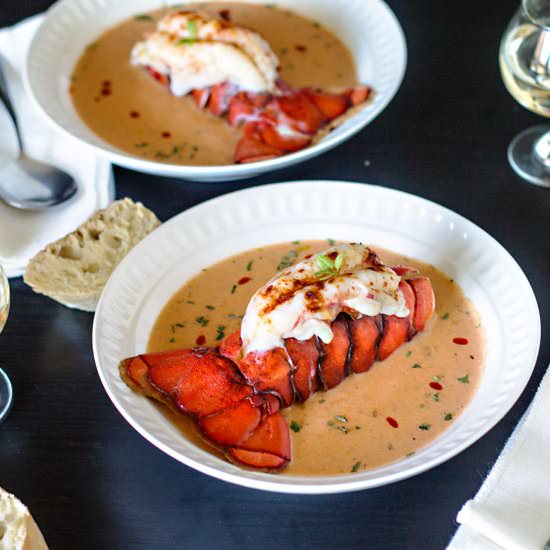 Smoked Salmon and Lobster Bisque