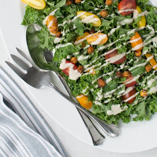 Avocado Kefir Caesar Salad Dressing
