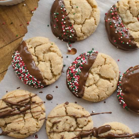 Christmas Peanut Butter Cookies