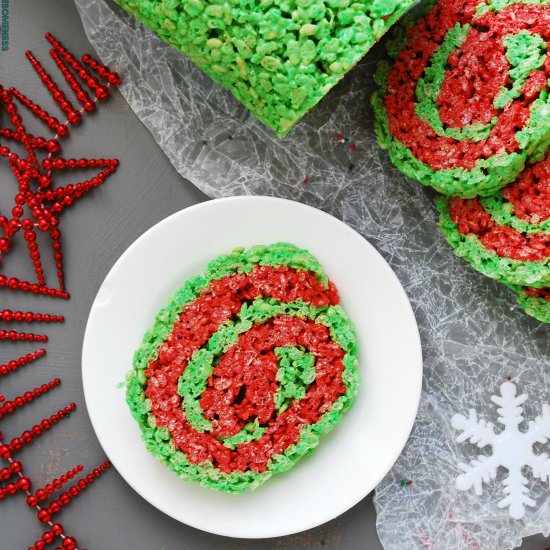 Christmas Rice Krispie Roll (GF)