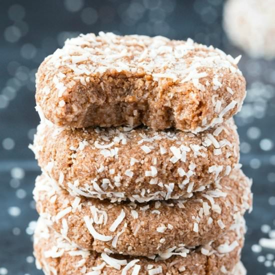 Healthy Chocolate Snowball Cookies