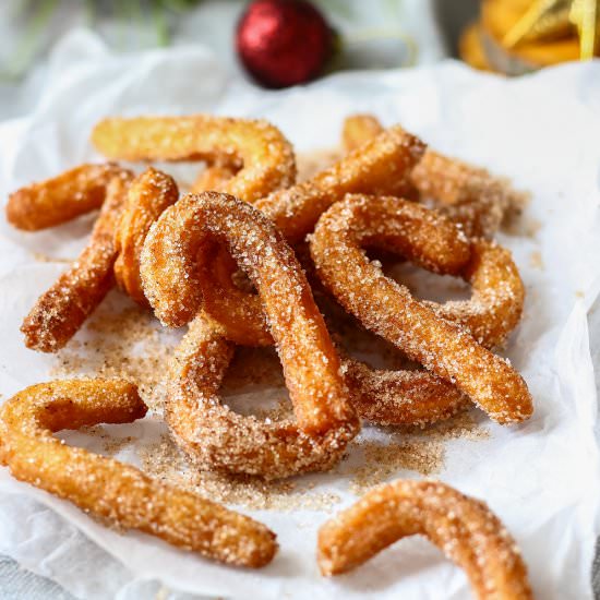 festive gingerbread churros