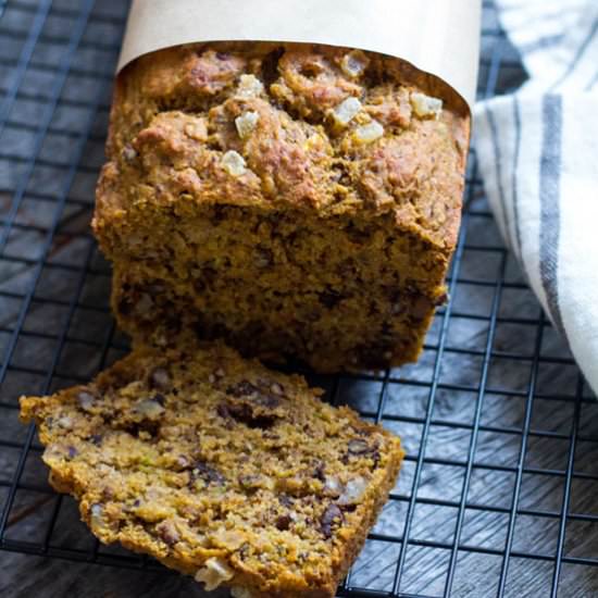Pumpkin Banana Zucchini Loaf