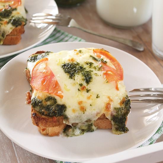 Meatless Croque Monsieur with Pesto