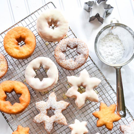 Eggnog Doughnuts
