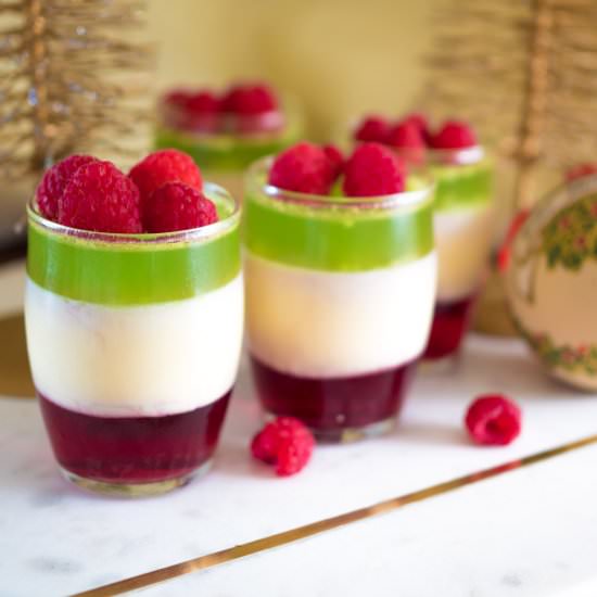 Christmas Layered Jelly Pots