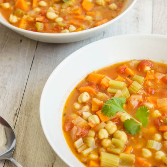 Spicy Chickpea Soup