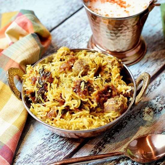 Lamb Dum Biryani – Lamb & Rice Pilaf