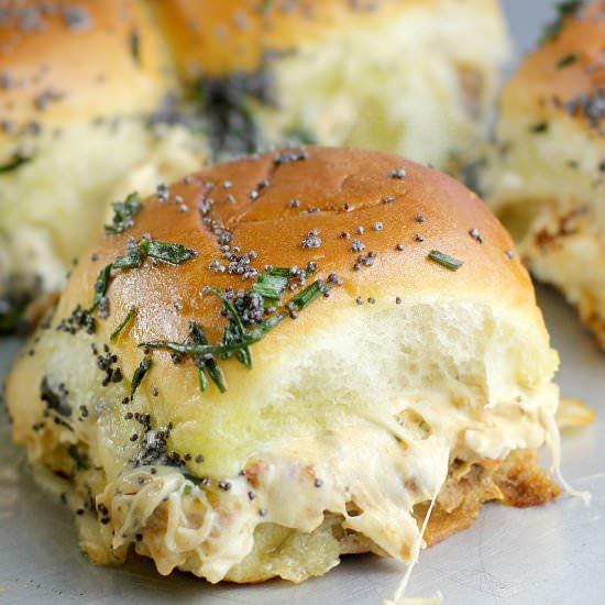Cheesy Chipotle Party Sliders