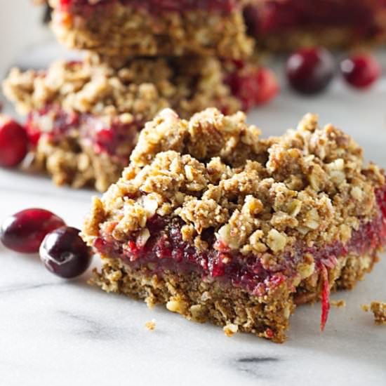 Sprouted Wheat Cranberry Bars