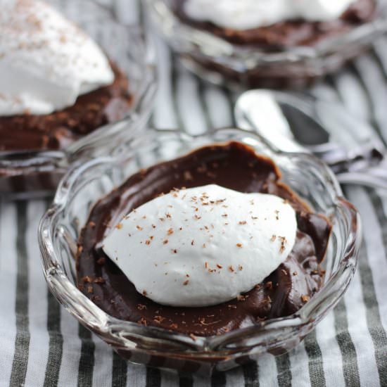 Healthy Dark Chocolate Pudding