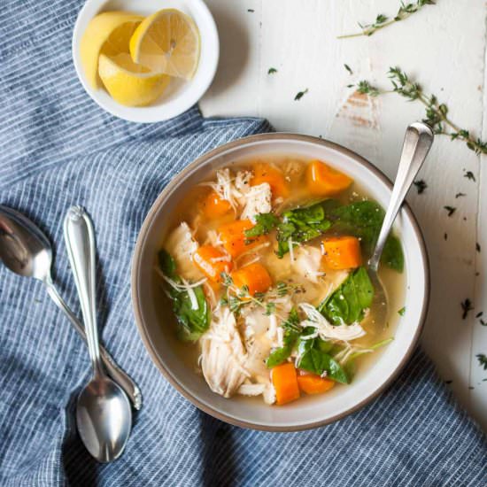 Instant Pot Lemon Chicken Soup