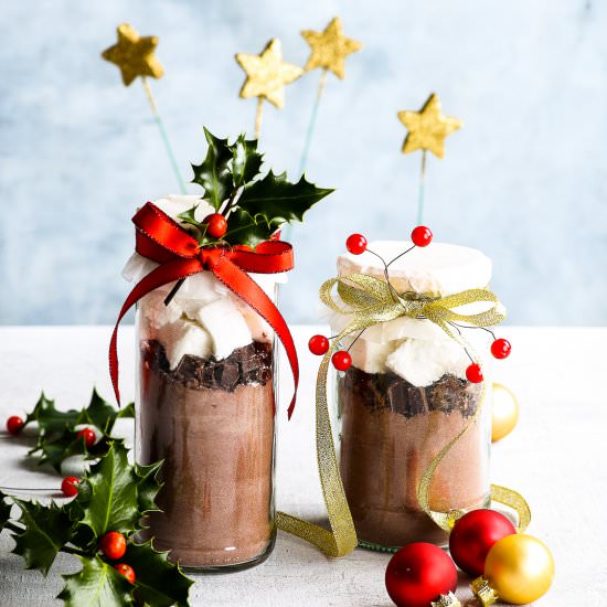 Mason Jar Hot Chocolate