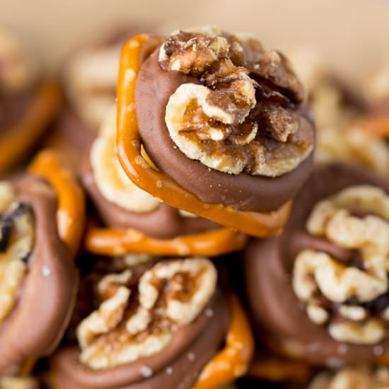 Sweet and Salty Walnut Bites