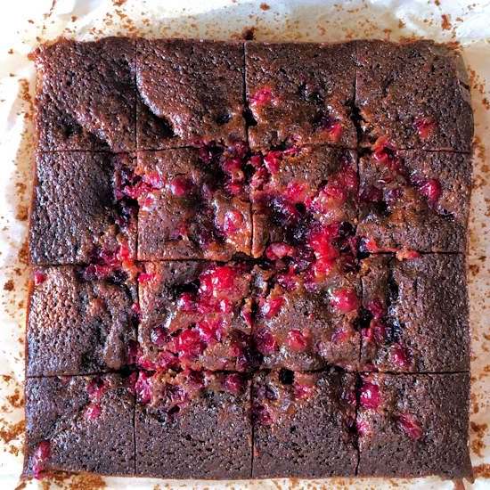 Cranberry gingerbread