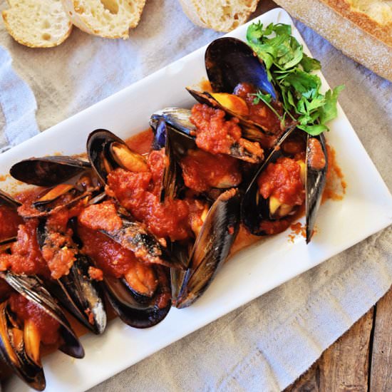 Mussels in a Spicy Tomato Sauce