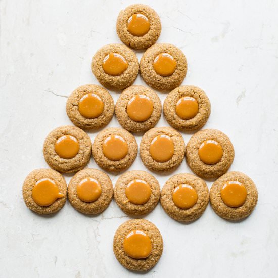 Ginger Molasses Thumbprint Cookies