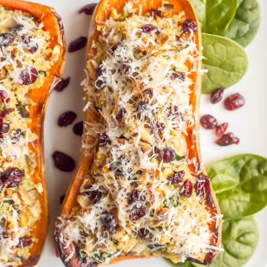 Stuffed butternut squash