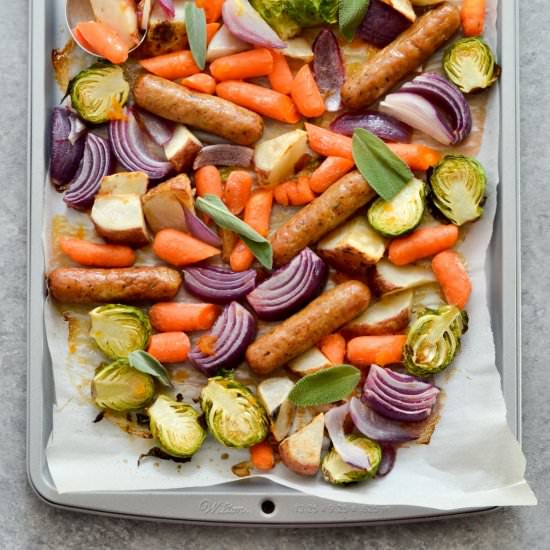 Sheet Pan Marmalade Sausages