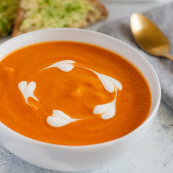 Creamy Roasted Red Pepper Soup