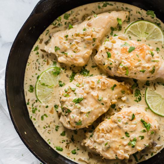 Creamy Cilantro Lime Chicken