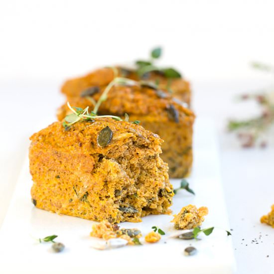 Paleo Carrot Mini Loaves