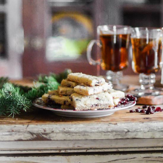 Cranberry Shortbread Cookies