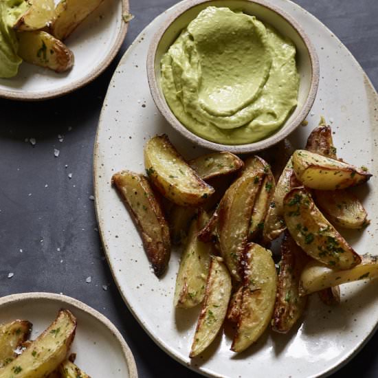 Roasted Potatoes with Avocado Aioli