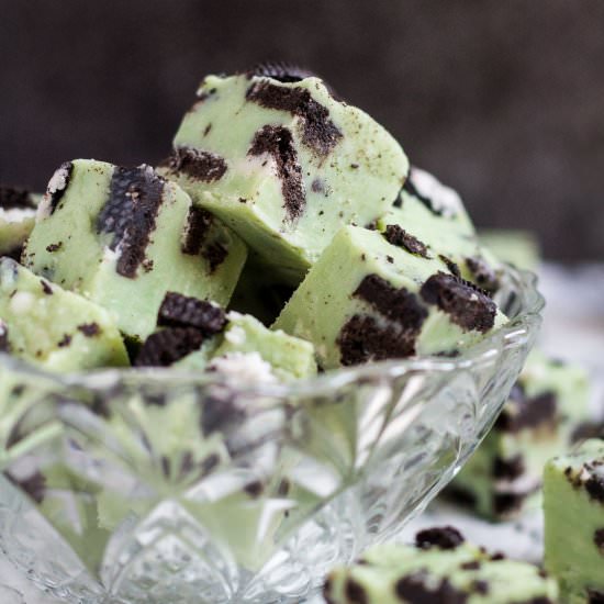 Mint Chocolate Oreo Fudge