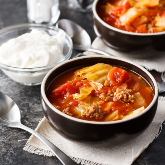 Sausage and Cabbage Soup