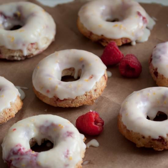 Lemon Raspberry Donuts